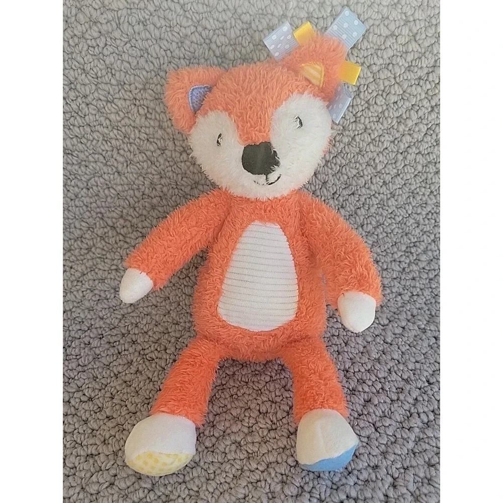 Make Believe Ideas Sensory Snuggables Plush Fox Crinkle Toy Lovey - Picture 1 of 3
